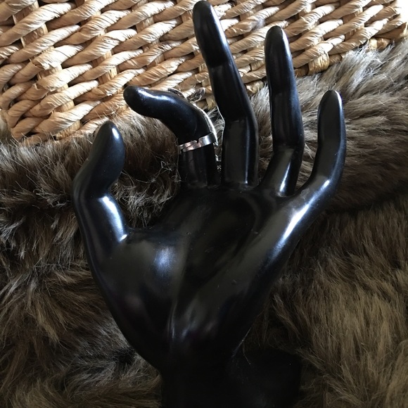 Vintage dangle head rhinestone fish ring - Picture 6 of 6